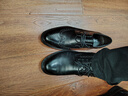 沙驰男鞋 透气商务正装鞋系带休闲皮鞋舒适复古拼接雕花布洛克皮鞋 黑色（752082042Z） 44 欧码（国码45） 实拍图