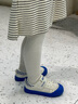 泰兰尼斯311初秋男童鞋幼儿园室内鞋透气帆布鞋防滑舒适板鞋白蓝25码 实拍图