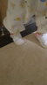 卡特兔宝宝学步鞋春季新年红小K盾机能鞋男女童宝宝幼儿园小白鞋X3CE016 实拍图