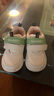 基诺浦宝宝学步鞋 18个月-5岁春秋款儿童鞋子 软底男女机能鞋GY1539 白色/绿色/灰色/银色 24 150mm 适合脚长146-155mm 实拍图