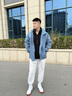 Calvin KleinJeans【户外防风防水】三合一内胆登山徒步冲锋夹克外套J400483 CDO-蝶翅蓝 XL 实拍图