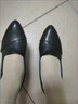 断码特价真软皮单鞋女2023春秋新款中跟高跟妈妈鞋软皮工作鞋 黑色跟高5厘米 38 实拍图