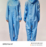 CESK连体服洁净服静电衣防尘服无尘衣喷漆服帽衣裤连体洁净无尘室工作服可水洗可耐高温 蓝色 XXXL 实拍图