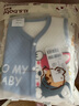 wua.wua婴儿衣服春秋新生儿连体衣秋冬季宝宝马甲外出服保暖睡衣套装爬服 哈奇狗套装【保暖 马甲+连体衣】 59cm 实拍图