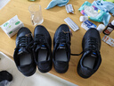 迪卡侬板鞋男秋透气低帮仿皮休闲鞋防泼水小白鞋黑色运动鞋5411498 实拍图