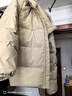 361°连帽羽绒服男冬季新款防水防油防污科技防钻绒羽绒服保暖运动外套 【男款】浅卡其绿 2XL 实拍图