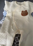贝瑞加（Babyprints）婴儿连体衣秋冬男女宝宝夹棉衣服保暖加厚和尚服柔软哈衣 黄熊59 实拍图