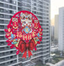 新玥新年装饰彩色窗花12张装春节装饰玻璃贴2026马年新款橱窗贴福字贴 实拍图