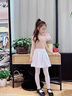 古妮娅儿童舞蹈服打底衫肤色保暖内衣薄绒练功服 肤色套装XL 实拍图