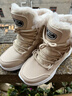 回力雪地靴女鞋冬季加绒加厚棉鞋冬季女户外皮面百搭鞋子女 米色【加绒加厚 御寒保暖】 35 实拍图