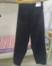 森马（Semir）牛仔裤女抓毛长裤舒适复古风2024冬季潮流宽松锥形裤109724124003 实拍图
