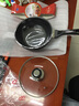 LaCena韩国进口世新迷你小炒锅麦饭石不粘锅单人宿舍宝宝辅食锅具 22cm明火电磁炉用+钢化盖 22cm 实拍图