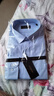 雅戈尔（YOUNGOR）长袖衬衫男DP免烫衬衫纯棉面料抗皱易打理新品 GLDP10171IFA浅蓝 44 实拍图
