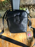 ANDSEEYOU潮牌 单肩包 精品男士包包新款单肩包斜挎包小包休闲韩版时尚软牛皮小背包出行手机男包 黑色 实拍图