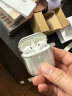 毕亚兹【裸机美感 超薄透亮】适用Airpods1/2代保护套壳 苹果无线蓝牙耳机防摔防尘透明玲珑套 带挂钩 EJ05 实拍图