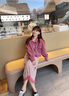 妍莉芬（yanlifen）穿搭衣服牛仔外套吊带裙子套装女秋季2025年新款针织连衣裙两件套 树莓紫【吊带裙+外套】 S【建议85斤-110斤】 实拍图