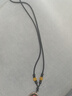 靓做手工编织翡翠黑曜石项链绳黄金挂件绳平安扣玉吊坠挂绳玉佩佛绳子 3mm 黄玛瑙黑绳-可调节【1条】 实拍图