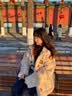 風采兔美拉德穿搭加绒加厚牛角扣毛绒羊羔毛外套女冬季保暖皮草甜美上衣 杏色 M 实拍图