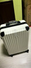 卡帝乐鳄鱼（CARTELO）行李箱女轻音万向轮拉杆箱男密码旅行箱大容量上学出差箱防刮皮箱 珍珠白防刮钻石/拉链款 24英寸 /单人黄金尺寸 实拍图