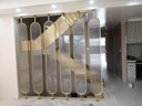 不锈钢屏风钛金镂空隔断遮挡玄关客厅入门中式花格金属背景墙定制 黑钛金（定制联系客服报价） 实拍图