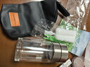 繁简茶水分离杯男女双层玻璃杯迷你网红水杯子便携旅行创意泡茶杯 钢本色250ML带杯套杯刷 实拍图