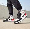 Jordan篮球鞋男子AJ 1乔丹JORDAN 1中帮运动鞋852542-100白黑42 实拍图