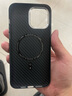 梵皓伊 磁吸碳纤凯夫拉纹理适用新款苹果15promax手机壳iPhone14pro亲肤感超薄防摔套17pro/16轻奢高级感 凯夫拉纹【高级黑】内置磁吸+磨砂碳纤维防指纹 iPhone12Promax 实拍图