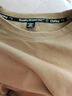 真维斯（JEANSWEST）长袖t恤男装秋冬季款保暖内搭打底衫双面加绒纯色男士长袖上衣服 低领 卡其 纯色 XL 【双面磨毛】 实拍图