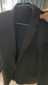 罗蒙（ROMON）西服男士春秋季毛呢西装男商务休闲上衣服外套男装 灰色加棉 2XL 实拍图