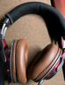 鹏谷 适用于铁三角m50x耳罩m40x耳机罩m30x/m20x/ath-msr7b海绵套通用耳罩 棕色-蛋白皮 实拍图