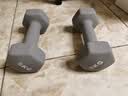 Ma fitness哑铃男士健身家用器材六角小哑铃5kg男生宿舍防锈纯铁4kg一对公斤 5KG*2只烟灰色-加强力量训练 灰色 实拍图