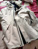 鸭鸭王一博同款冰壳冲锋衣羽绒服男冬季新款三合一户外三防情侣女外套 浅灰卡其色 【羽绒内胆】 3XL /190 实拍图