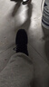 双星男鞋春秋新款休闲运动鞋舒适跑步鞋百搭阿甘鞋透气时尚旅游板鞋子 灰色（皮面） 46 实拍图