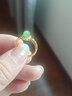凤禧珠宝天然和田玉戒指银镶无黑碧玉戒指女士款活口戒送妈妈生日礼物 实拍图