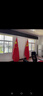 易利丰（elifo） 办公室落地带杆摆件 室内立式落地旗杆2米带底座 会议室装饰旗架旗座底座 2米拼接款 银色+4号中国五星红旗国旗1面 实拍图