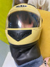 AD新国标电动车头盔男女士四季通用电瓶车安全帽男款冬季保暖围巾全盔女款防雾轻便3C认证摩托车头盔 新国标B【米黄】透明 实拍图