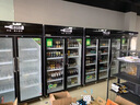 乐创（lecon）饮料展示柜冷藏饮料柜冰柜商用啤酒柜超市立柜冰箱酒水柜 双开门-高端黑色-上置压缩机 直冷款（节能省电） 实拍图