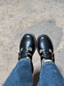 马丁（DR.MARTENS）8065 Mary Jane芭蕾夏舒适光面皮浅口皮鞋玛丽珍鞋 黑色 36 实拍图