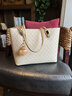 IT MANCLACYK轻奢真皮女士单肩大包包2025韩版春夏新款时尚百搭大容量托特包潮 米白色（精美礼盒套装） 大包 实拍图