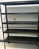 Y8  货架置物架家用角钢多层超市展示架阳台库房储物架 四层加厚-118CM高(黑色) 长80cm*宽35cm 实拍图