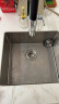 高仪（GROHE）防冷凝304不锈钢水槽 家用1MM手工槽 洗碗池水槽 厨房洗菜盆单槽 小单槽 实拍图