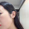 廷亮鸽血红红宝石耳钉18K金镶嵌钻石彩宝耳环 现货送爱人 1克拉现货 实拍图
