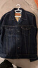 Levi's李维斯情侣同款美式经典复古休闲时尚潮牌修身牛仔夹克外套 墨蓝色 M 实拍图