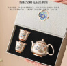 银壶999泡茶壶套装鎏银功夫茶具盖碗茶杯家用商务高档送礼礼品装 鎏银喜上眉梢茶壶+2杯子礼盒 1件 101mL(含)-200mL(含) 实拍图