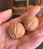 BJYL野生文玩花生核桃小秋子手捻女生迷你指尖桃核手玩男士把玩手把件 【原色】迷你小核桃25-28mm一对 实拍图