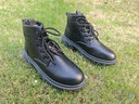 卡帝乐鳄鱼（CARTELO）马丁靴男款英伦2025秋冬季复古工装靴男士高帮皮靴子男登山鞋 实拍图