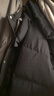 特步有暖气2代男女羽绒服冬季新款85%鸭绒加厚保暖防风外套潮流夹克 正黑色 M 实拍图