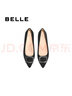 百丽（Belle）舒适优雅单鞋女2025春新商场款真皮气质高跟鞋D3N1DAQ5 黑色 37 (235mm) 实拍图