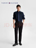 Tommy Hilfiger【牛津纺】25秋冬新款男女商务休闲易打理纯色条纹长袖衬衫 【牛津纺微弹衬衫】-深蓝色FAP M （推荐：135-150斤） 实拍图