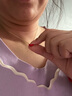 EOTHS925银小红心项链女锁骨链桃心红色爱心吊坠送老婆送女友生日礼物 925银小红心项链+精美礼盒 实拍图